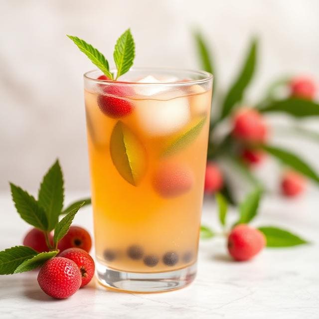 Ice Lychee Tea One Fifteenth Coffee
